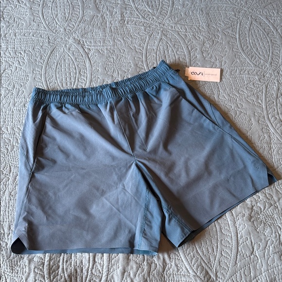 AVI Men’s 7 inch pickleball shorts with liner blue coral - Picture 1 of 4